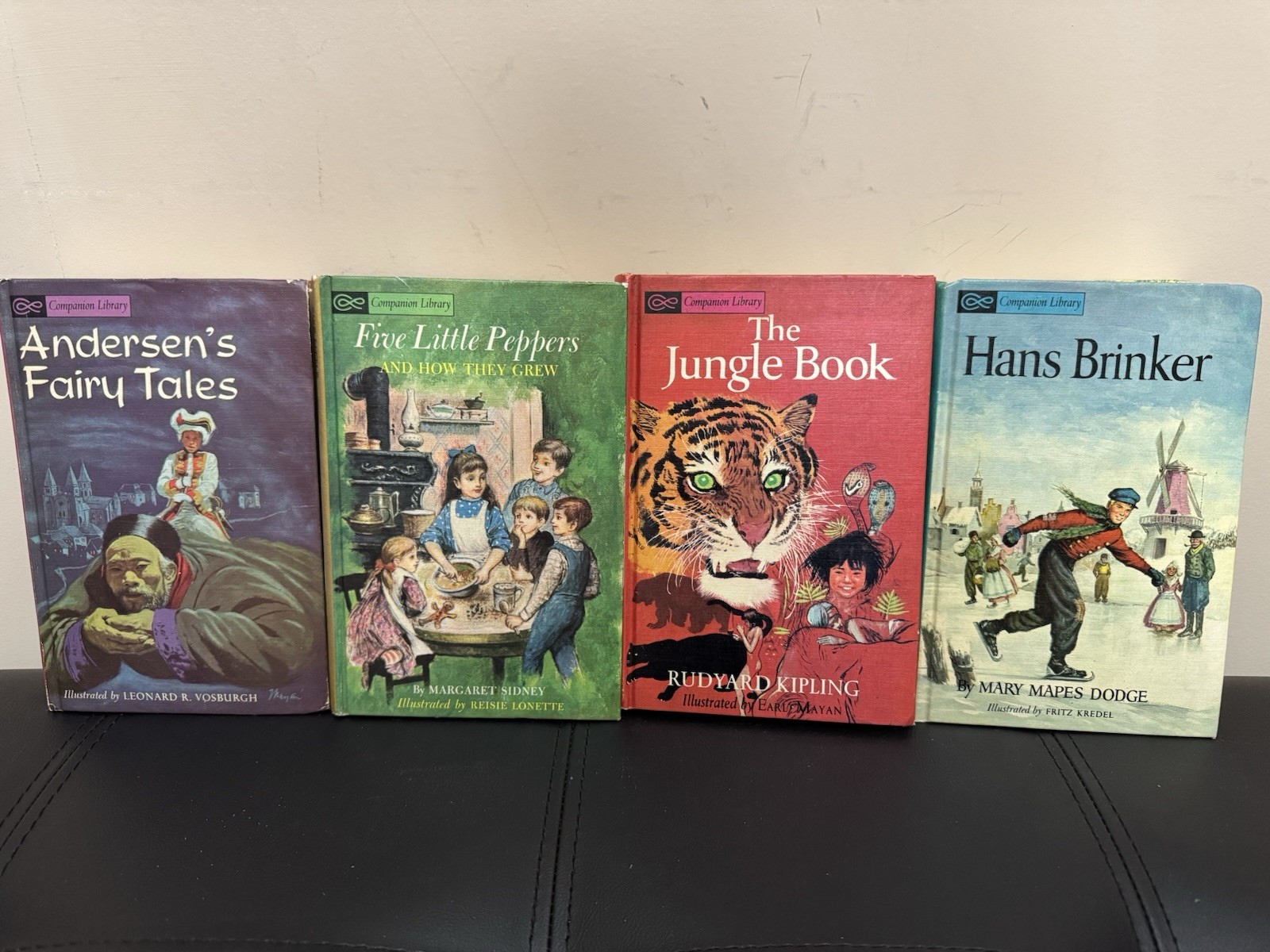 Companion Library Double-Sided Classics 4 Book Lot Oz Alice Grimm