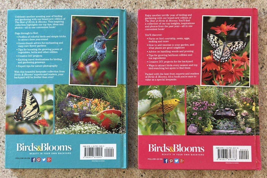 Birds & Blooms Hardcover Books (14 In All) The Best Of Annual Books