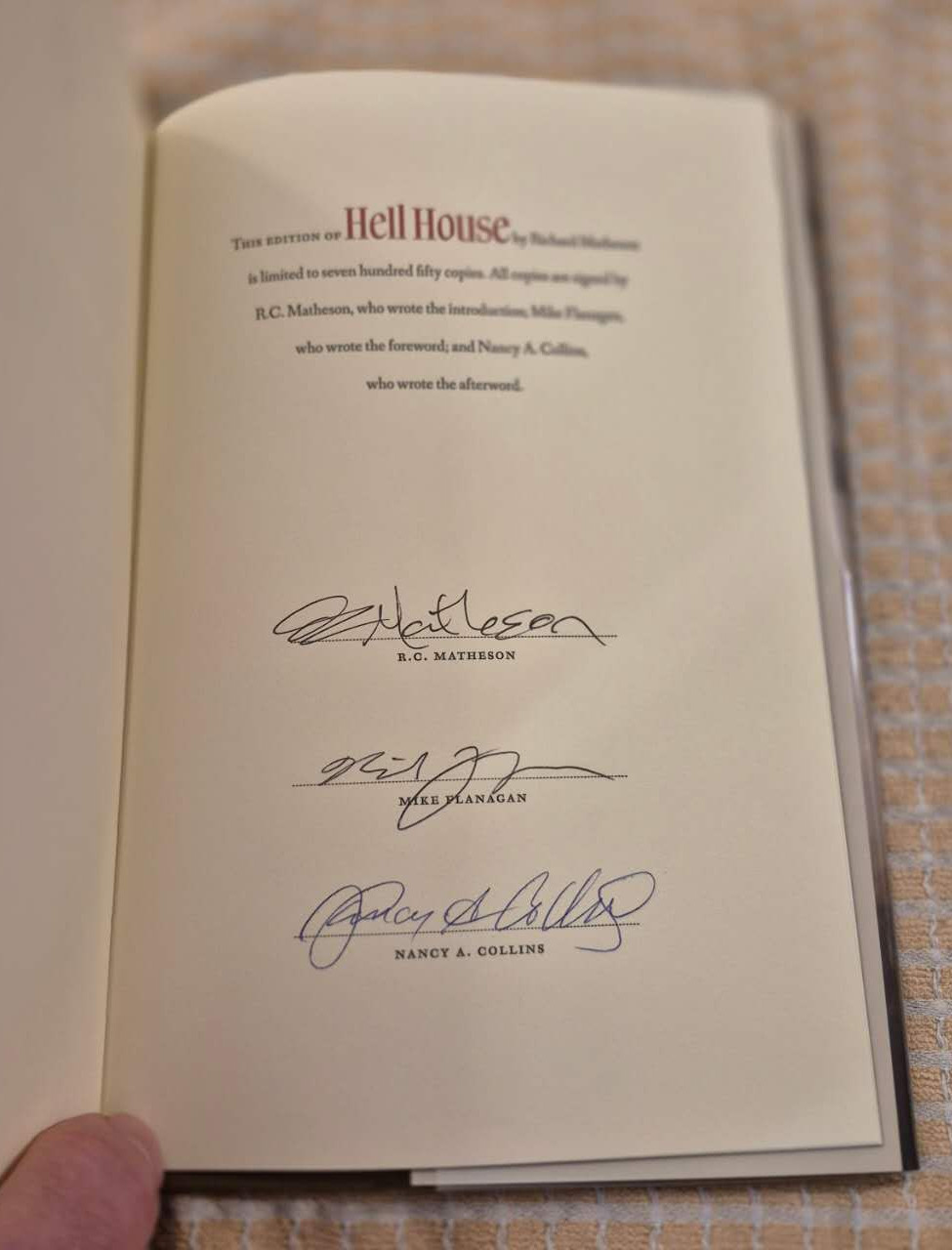 HELL HOUSE by RICHARD MATHESON – SUNTUP ARTIST EDITION IN SLIPCASE BRAND NEW