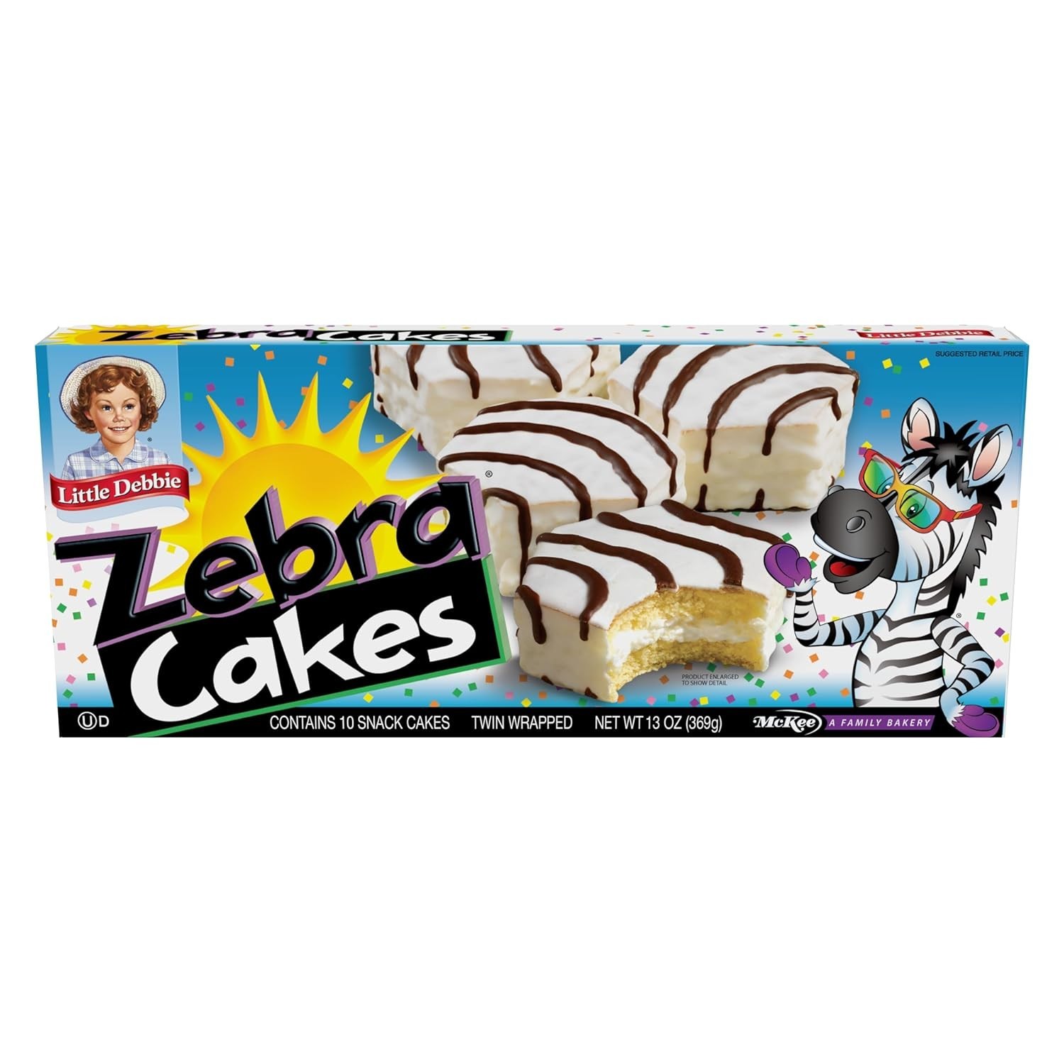 Savory Sweetness: Little Debbie Zebra Cakes, 10 Twin-Wrapped Cakes, 13.0 OZ
