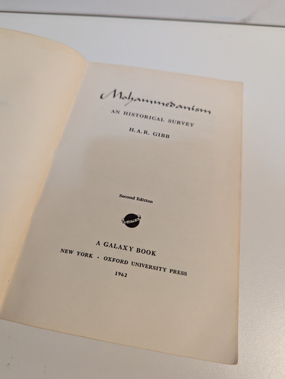 Muhammedanism by H. A. R. Gibb English 1966 Sixth Printing