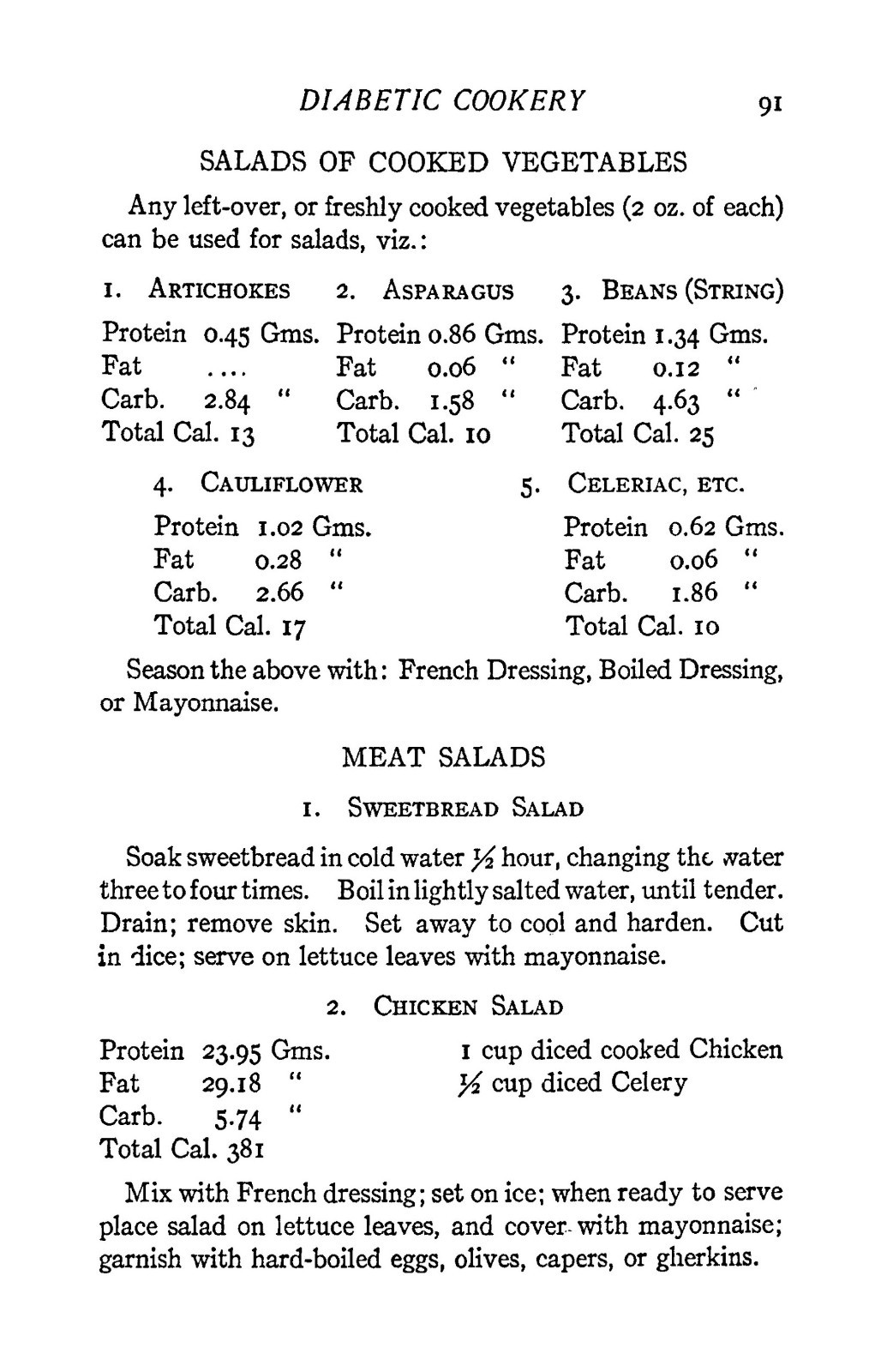 1917 Diabetic Cookery Vintage Cook Book 162 Pages