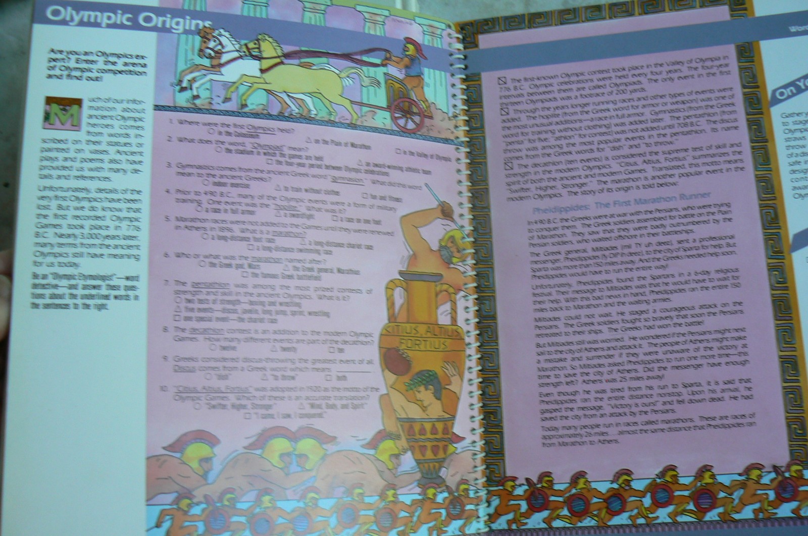 Educational Insights DIGGING INTO THE PAST,BrainBoosters,spiral LN! 32-pages