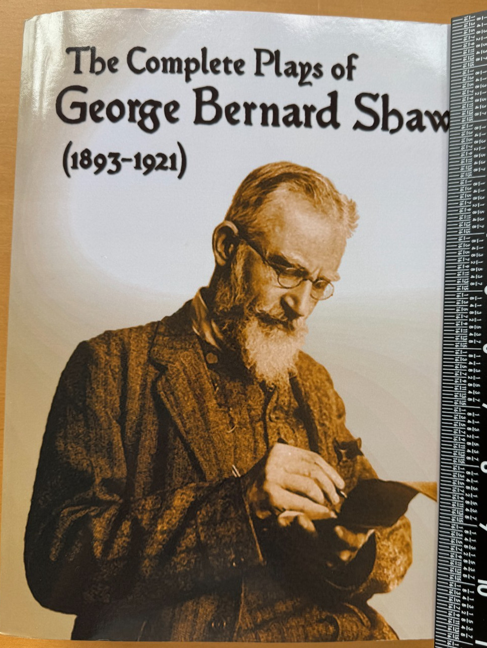Complete Plays of George Bernard Shaw 1893-1921 Huge TPB Exc. Cond. Ships Fast