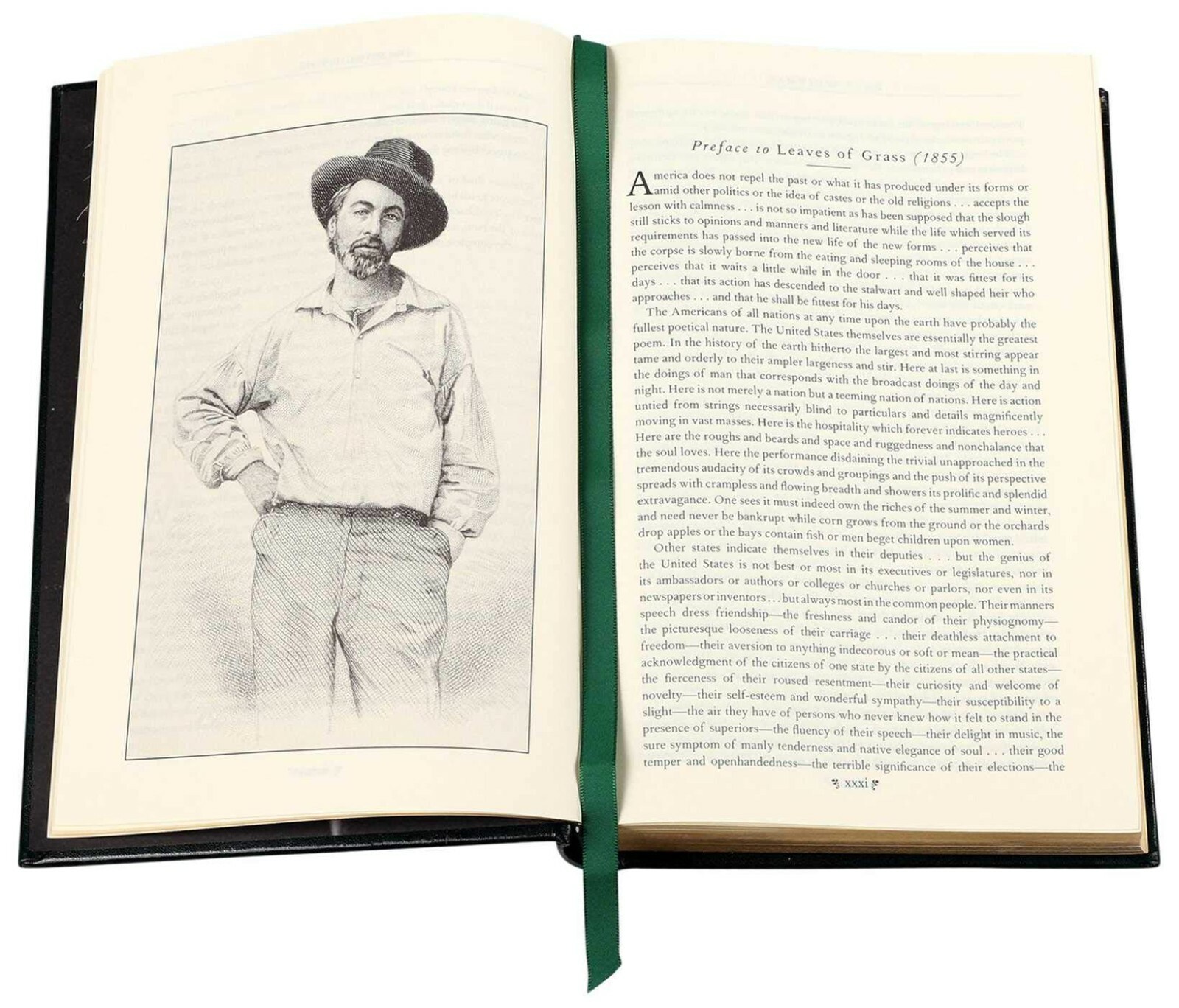 LEAVES OF GRASS Walt Whitman Leather Bound Hardcover Collectible Classics *NEW*