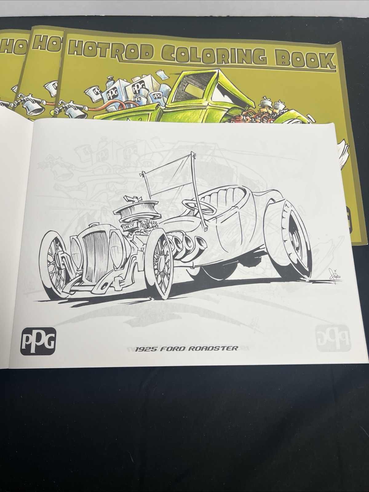 2016 PPG Industries-Hot Rod Coloring Book By SQUINDO- 30 Pages