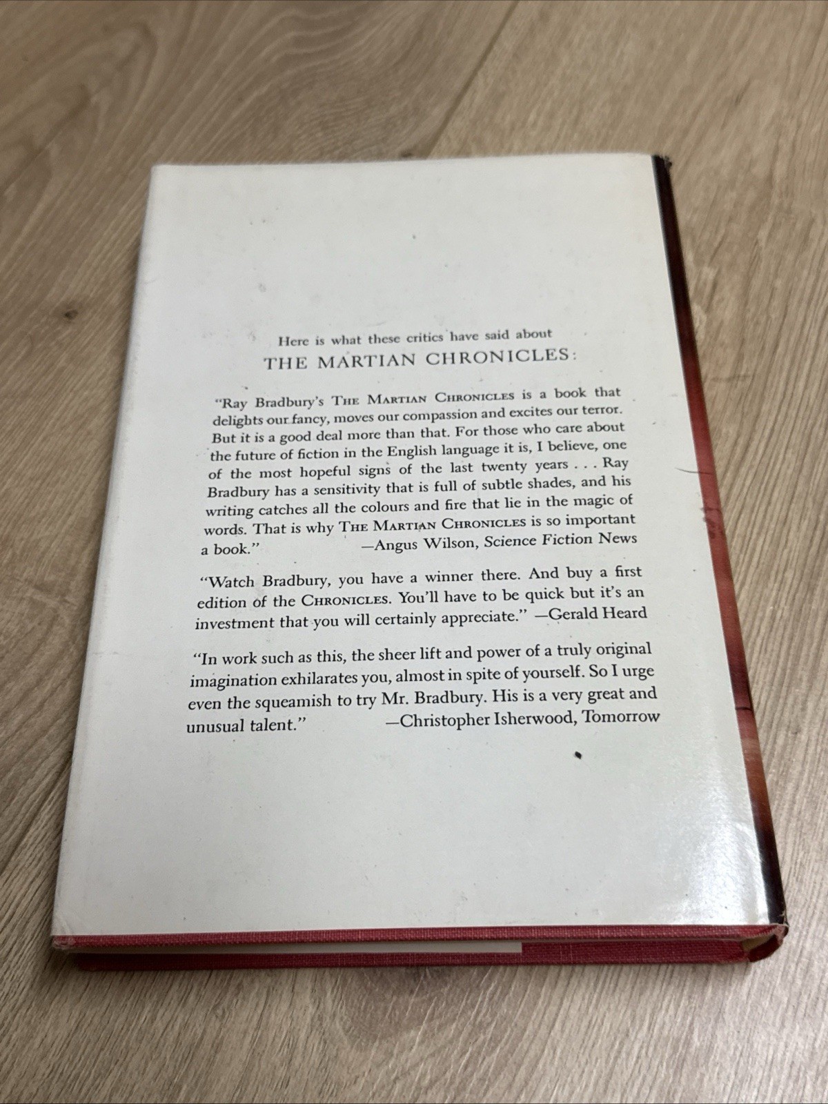 The Martian Chronicles By Ray Bradbury Hardcover Sci-fi Novel 1958