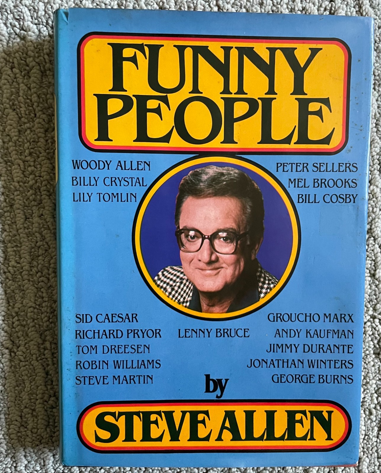 1st Edition FUNNY PEOPLE by Steve Allen HC DJ 1981 Comedy TV