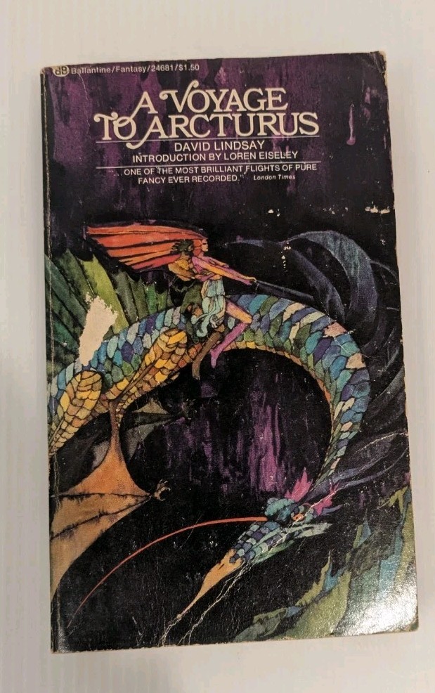 A Voyage To Arcturus David Lindsay 1974 Ballantine Books Fourth Print Paperback