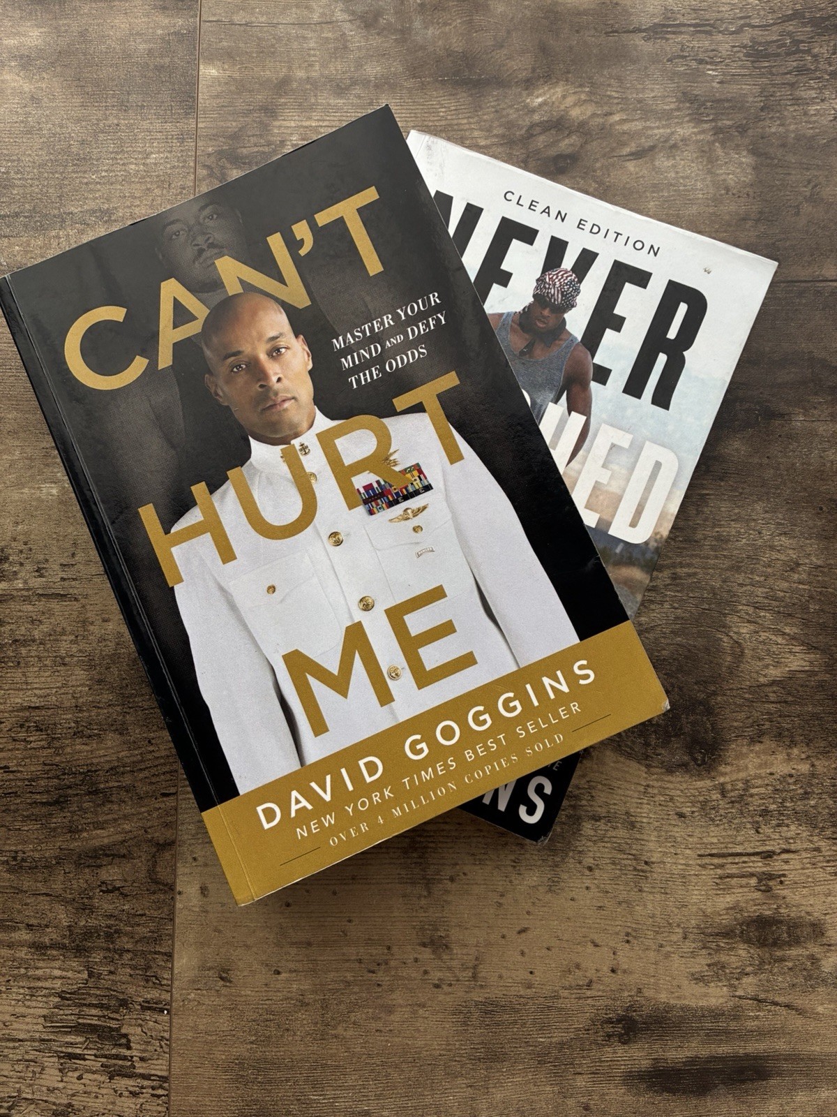 David Goggins Can’t Hurt Me & Never Finished 2-Book Set – Used