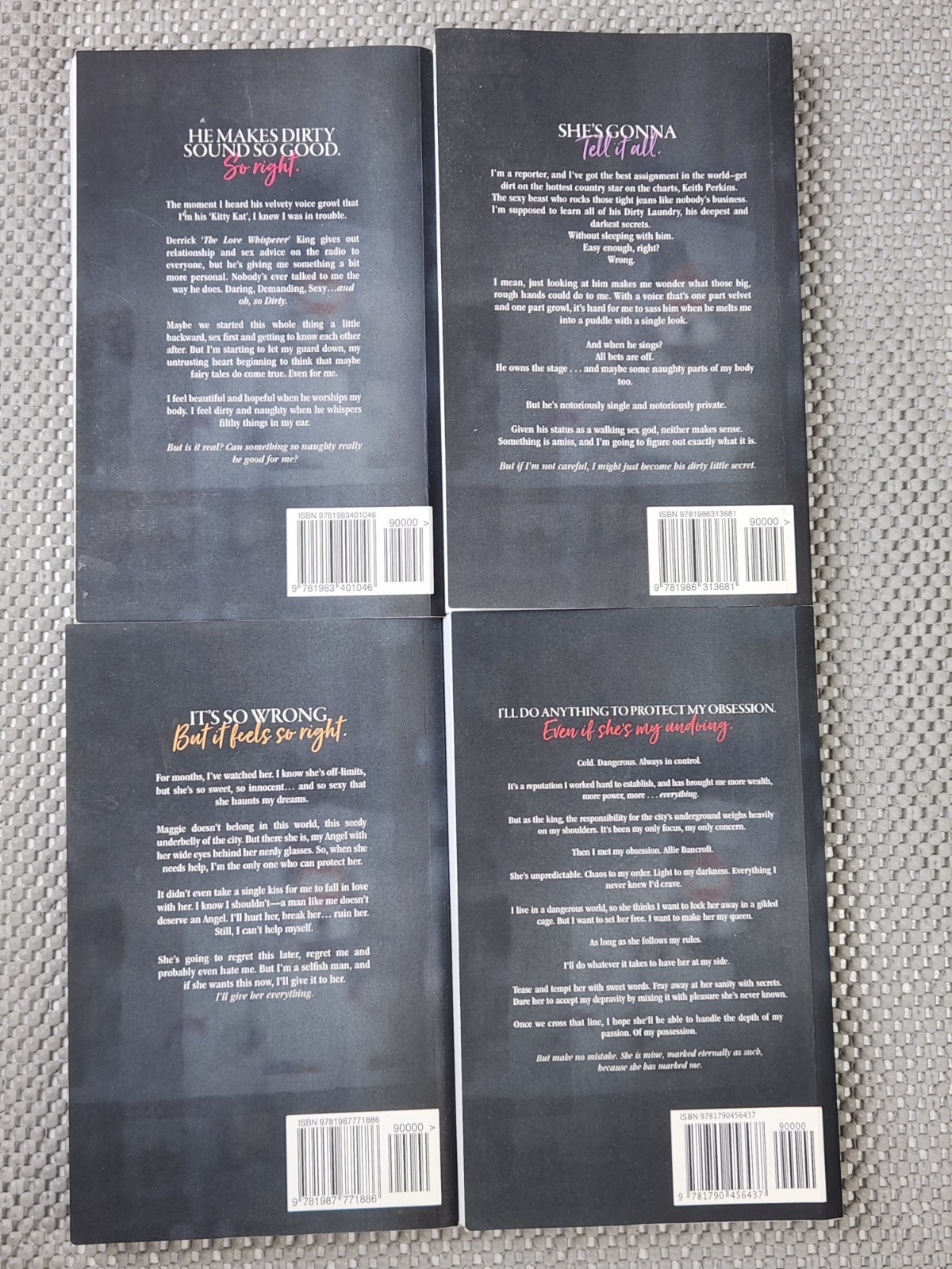 Lauren Landish Dirty Series: 1-4 Dirty Talk-Laundry-Deeds-Secrets Lot Of 4