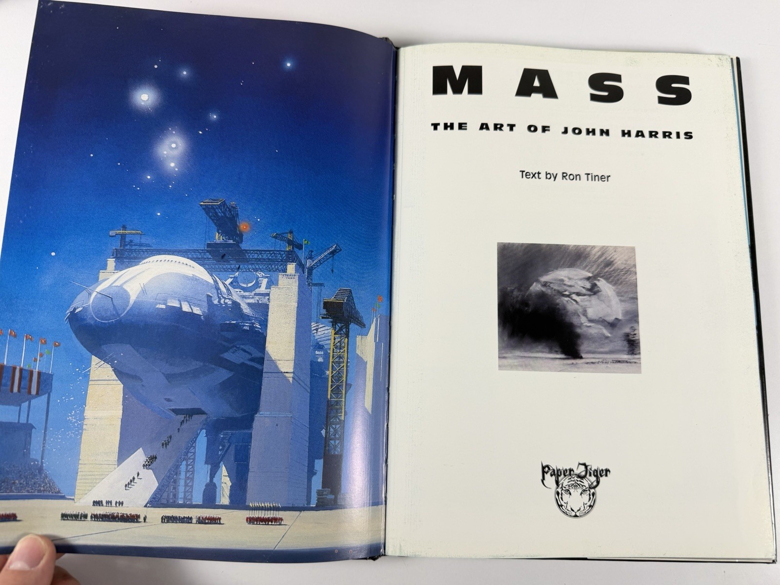 Mass The Art of John Harris 2000 Paper Tiger Hardcover Rare Sci-Fi Art Book