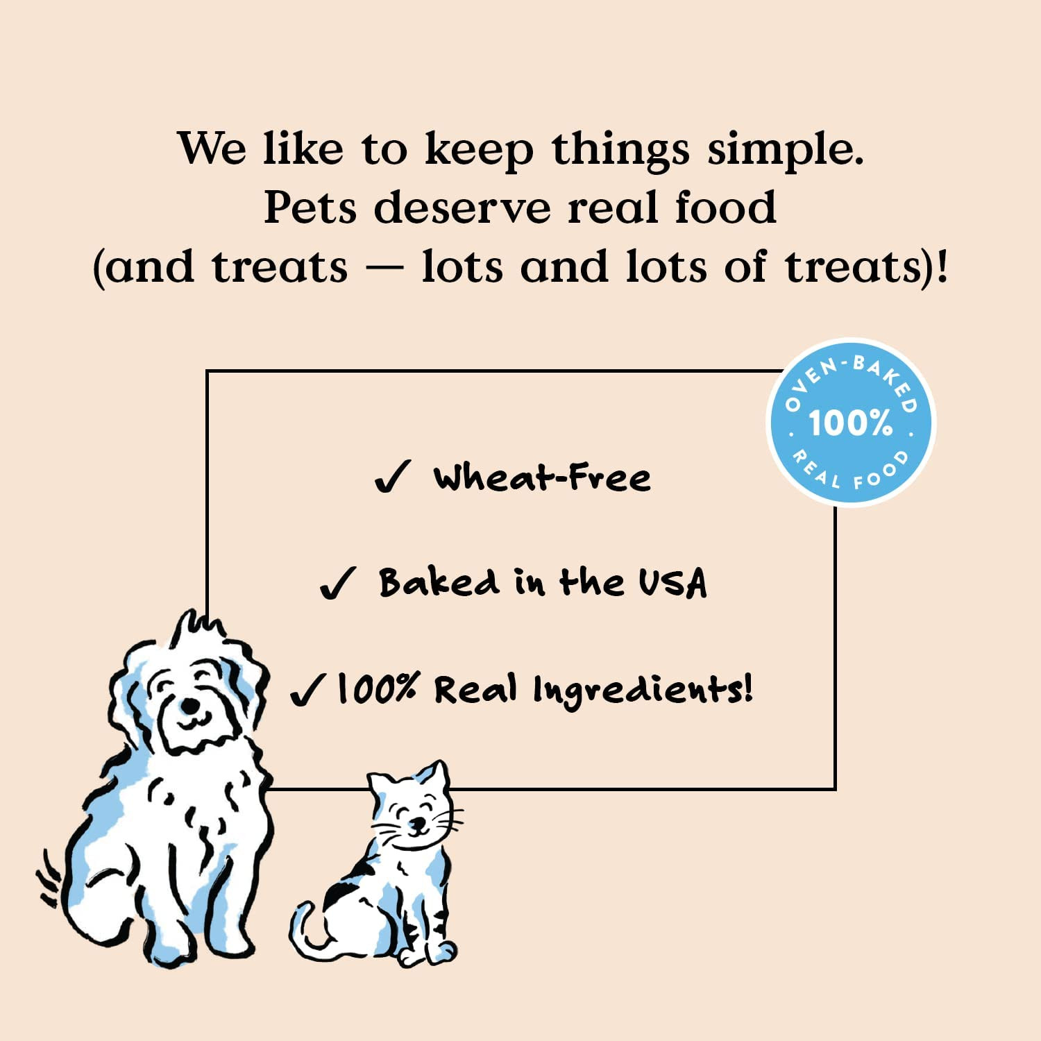 Bocce’s Bakery Oven Baked PB & Banana Recipe Treats for Dogs, Wheat-Free, 6oz