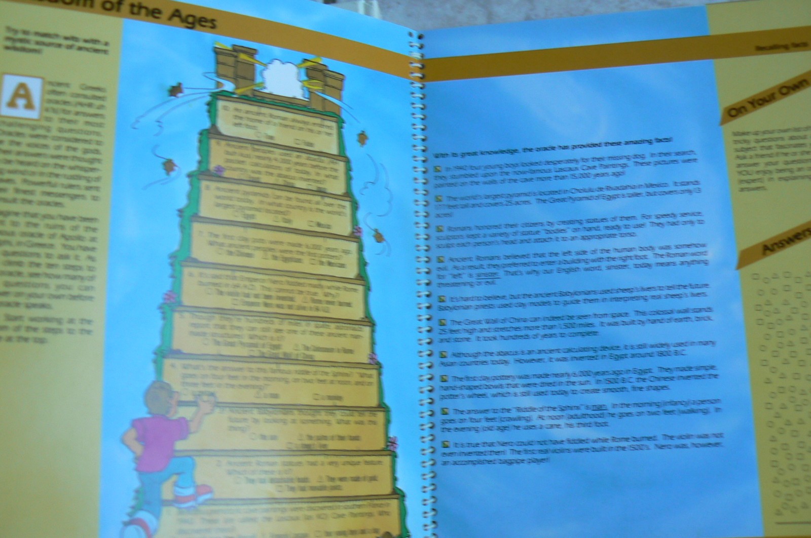 Educational Insights DIGGING INTO THE PAST,BrainBoosters,spiral LN! 32-pages