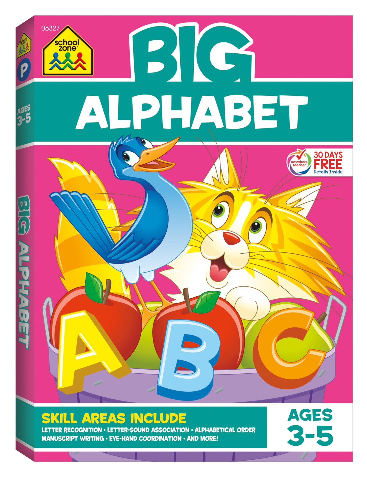 School Zone Big Alphabet Workbook: 320 Pages, Preschool, Kindergarten, Begin…