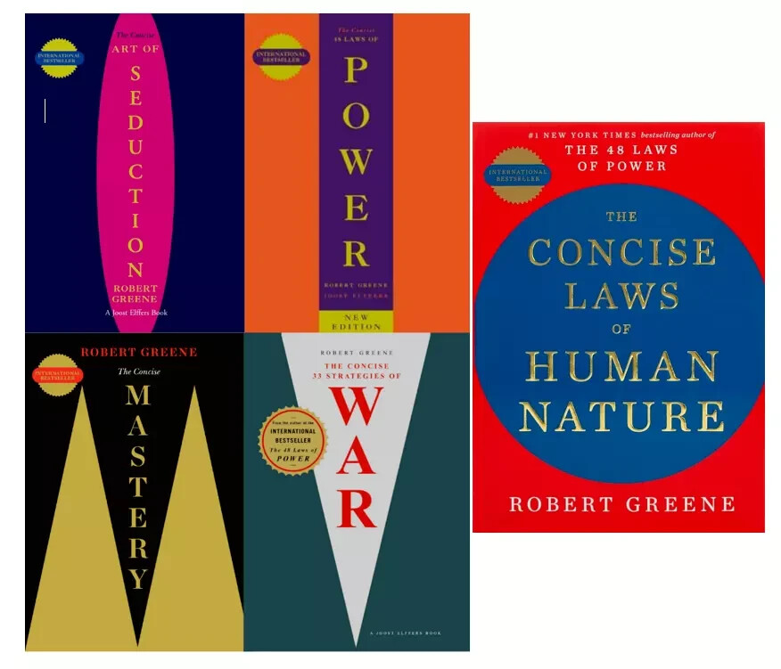 Robert Greene Collection 5 Books Set – [CONCISE] Seduction, Power……
