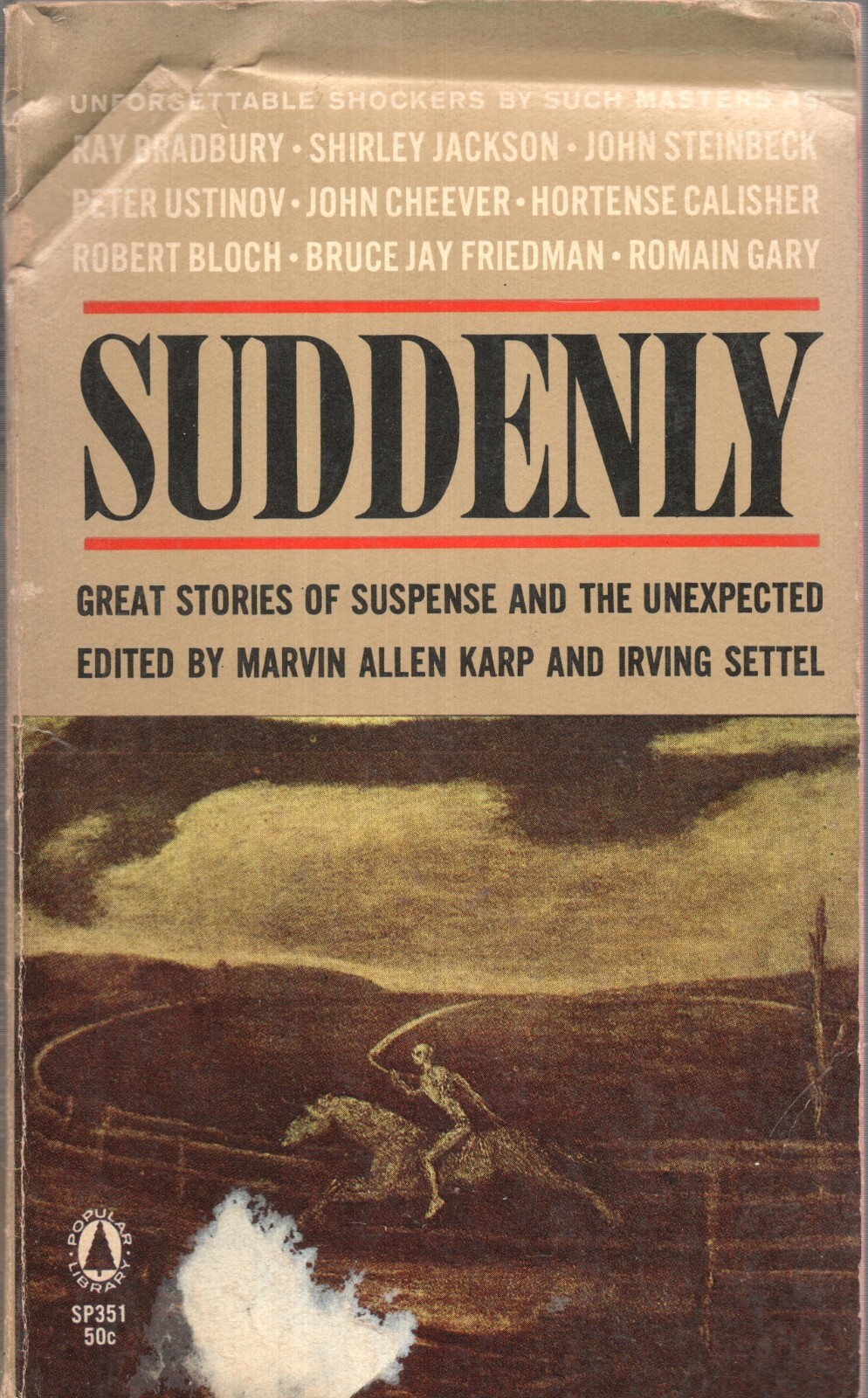 SUDDENLY by MARVIN ALLEN KARP&IRVING SETTEL Popular Library 1965