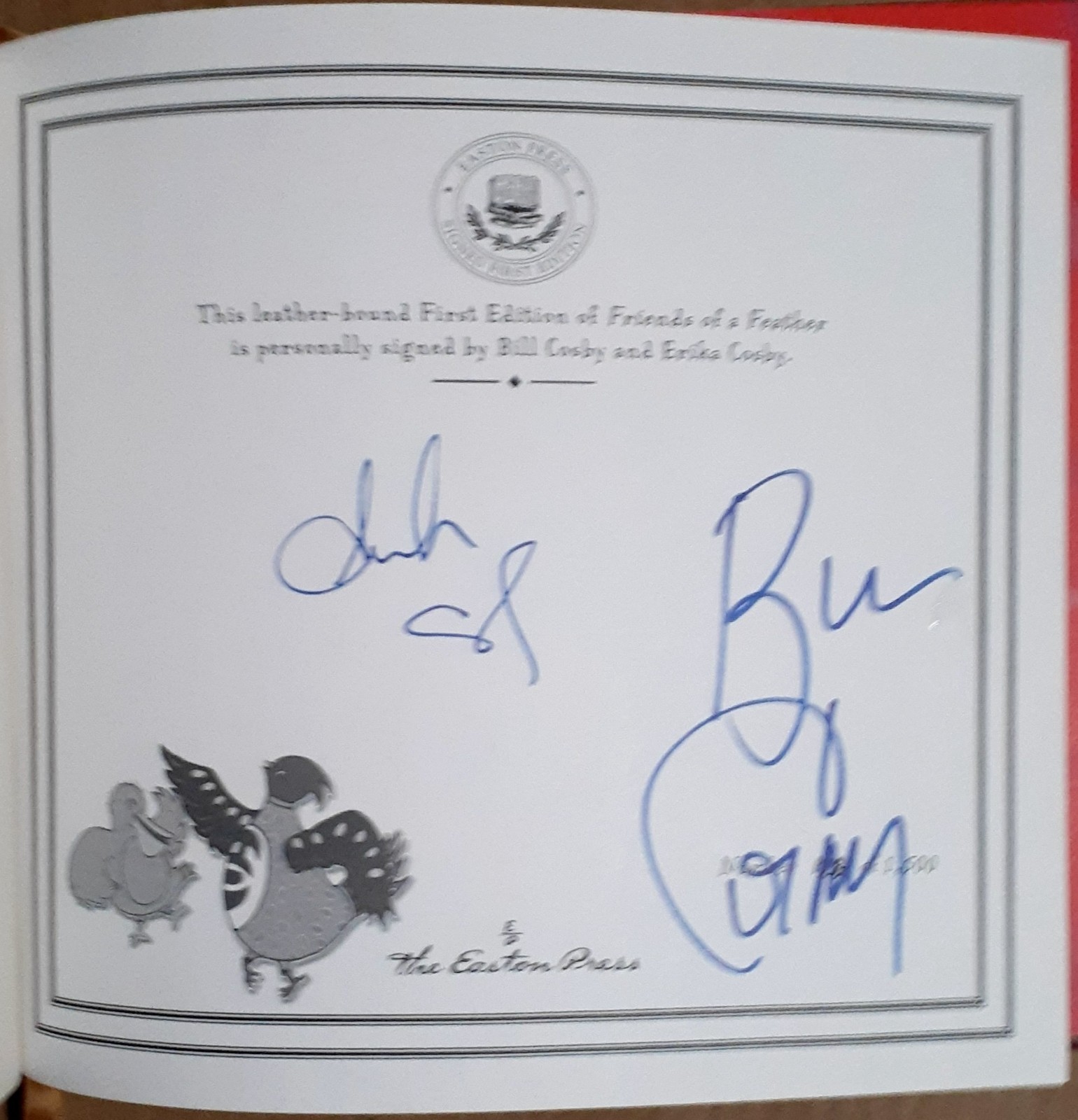 Friends Of A Feather By Bill Cosby SIGNED FIRST EDITION Easton Press Hardback