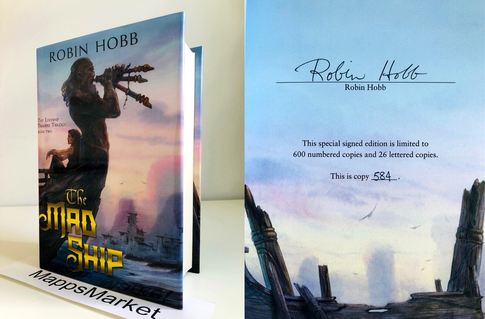 SIGNED The Mad Ship (Liveship Traders #2) by Robin Hobb SUBTERRANEAN PRESS