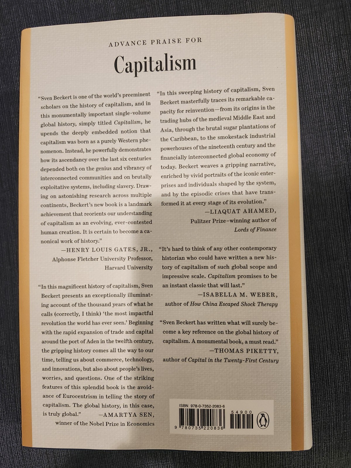 Capitalism : A Global History by Sven Beckert (2025, Hardcover)