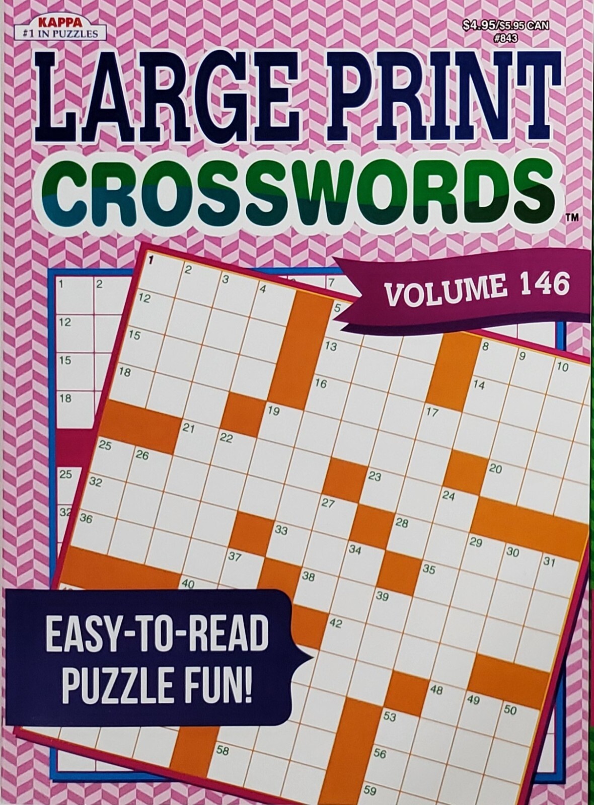 Kappa Large Print Crosswords Puzzle Books, 32 Different Volumes to Select U-PICK