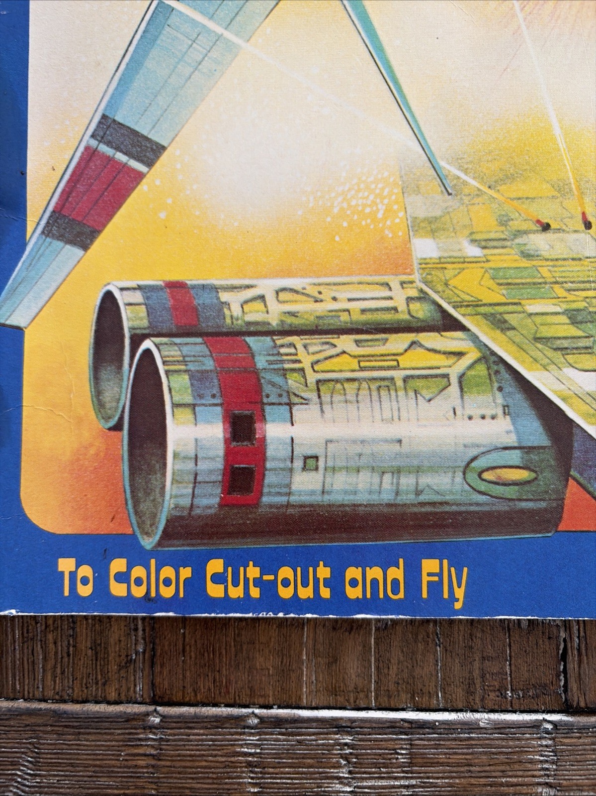 1983 VTG PAPER ROCKETS To Color Cut-Out & Fly TROUBADOR Press UNUSED COMPLETE