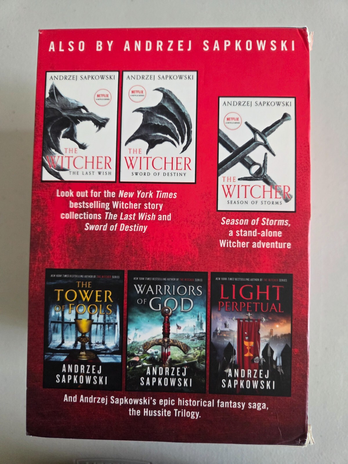 The Complete Witcher Saga Box Set Books 1-5 by Andrzej Sapkowski (2022, PB)