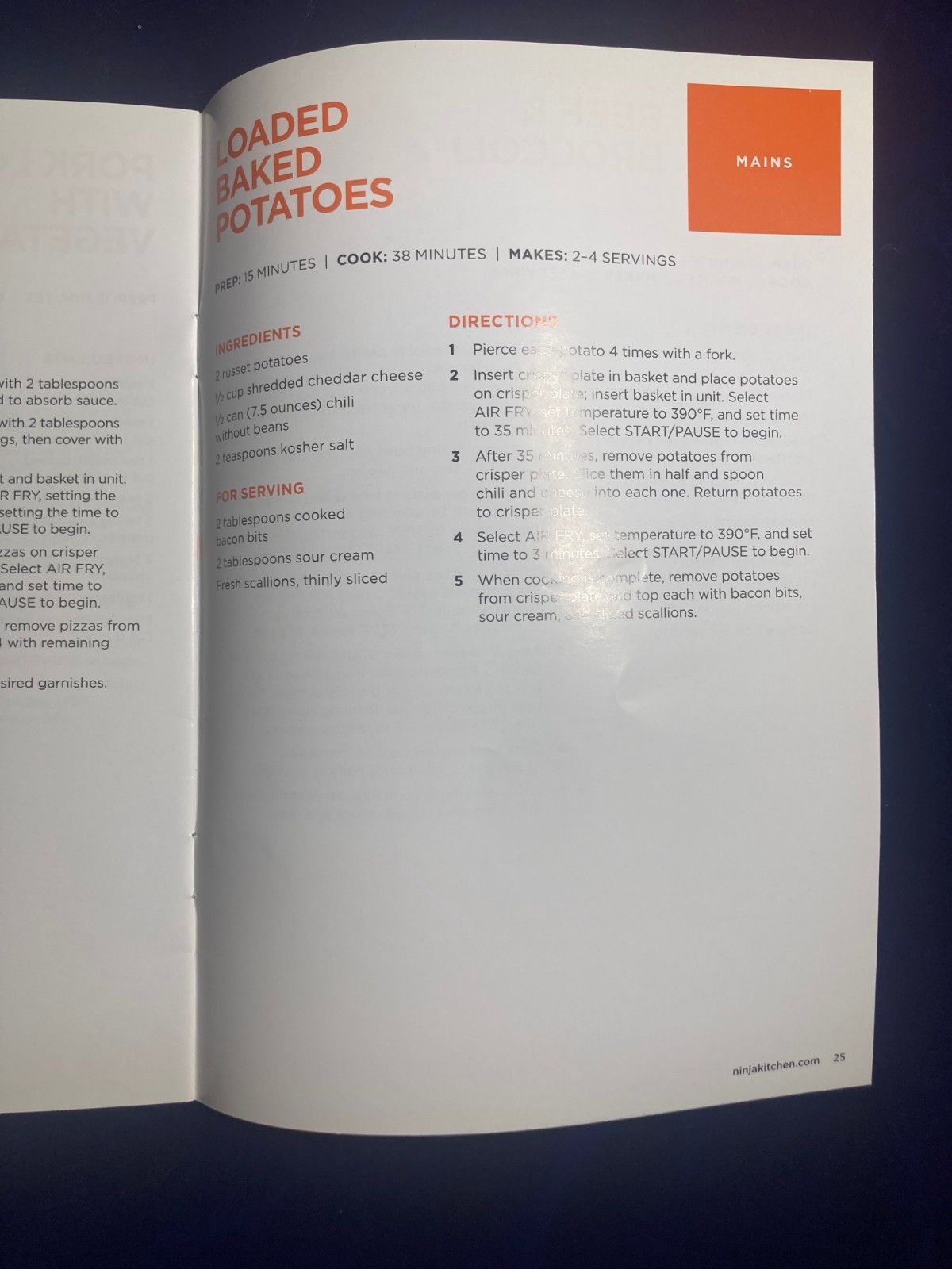 NINJA AIR FRYER QUICK START GUIDE RECIPES COOKBOOK 30 PAGES