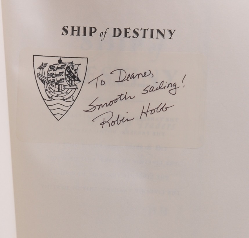 Signed First Edition Robin Hobb – Ship of Destiny (Liveship Traders, Book 3) Spe