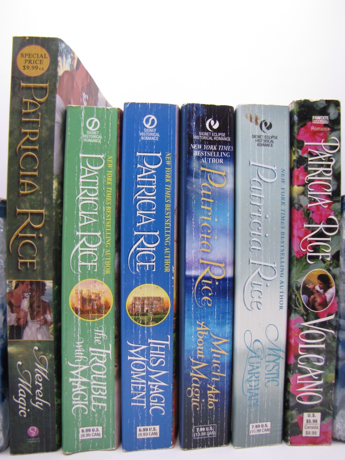 6 Book Lot Patricia Fantasy Romance Merely Magic Trouble with Magic Magic Moment