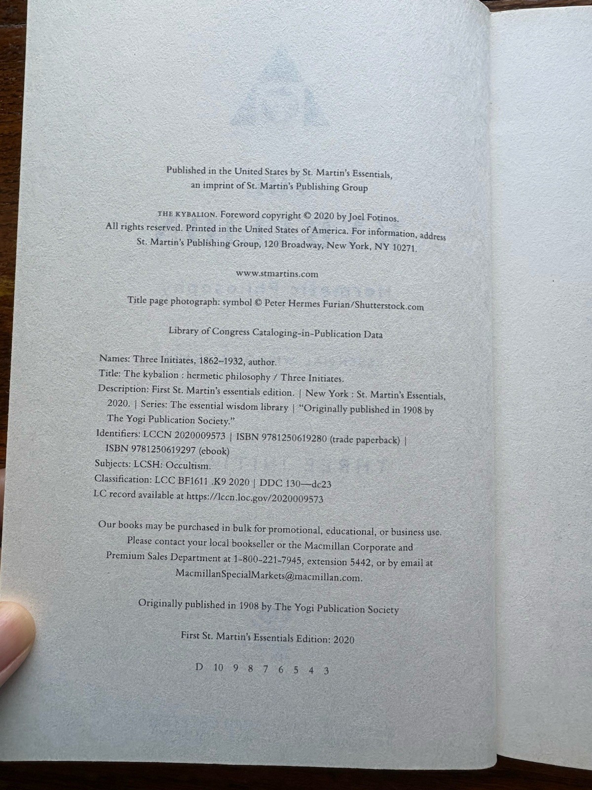 Kybalion: Centenary Edition by Three Initiates (2018, Paperback)