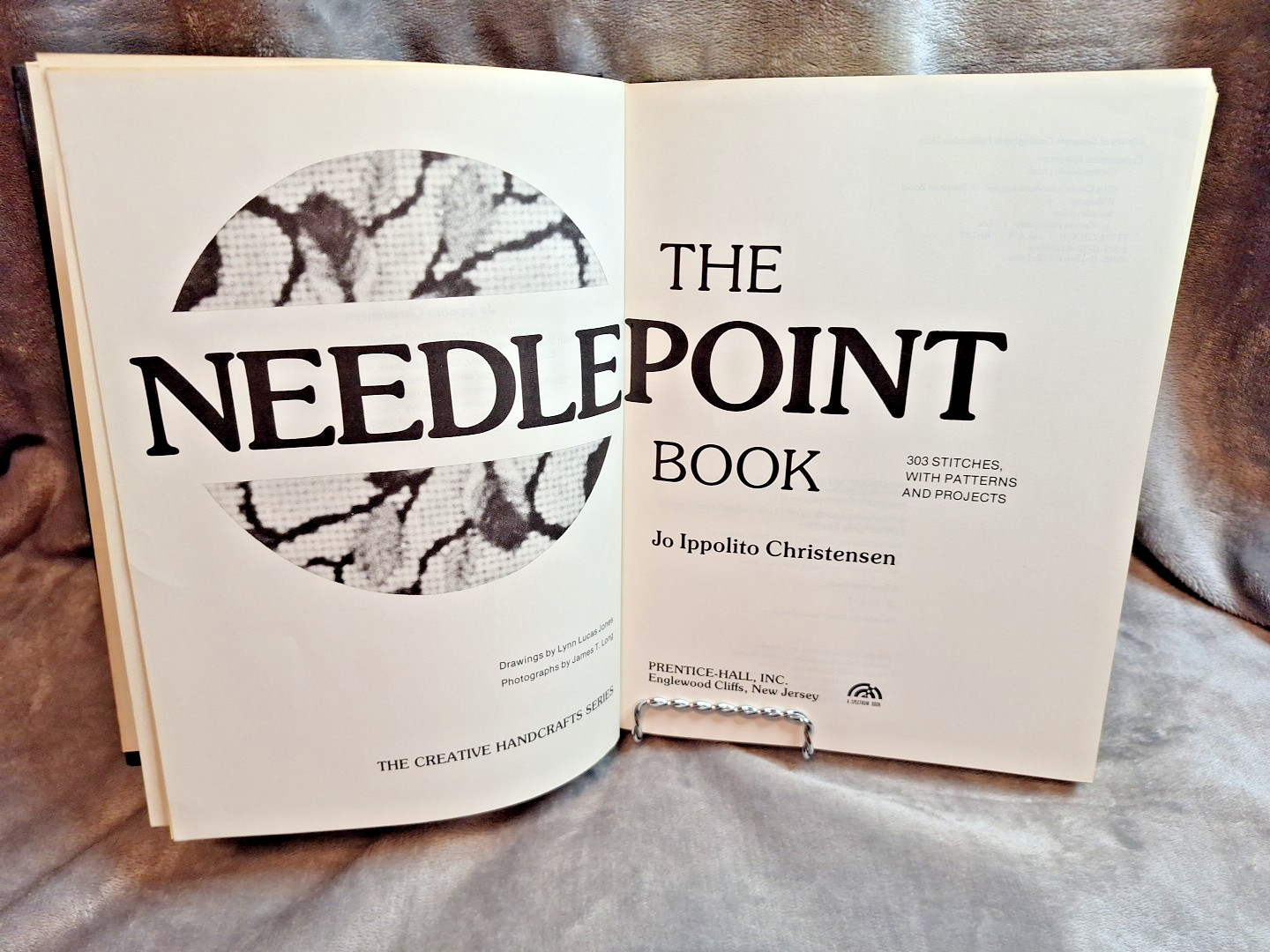 The Needlepoint Book 303 Stitches w/ Patterns & Projects by Jo Ippolito Christen