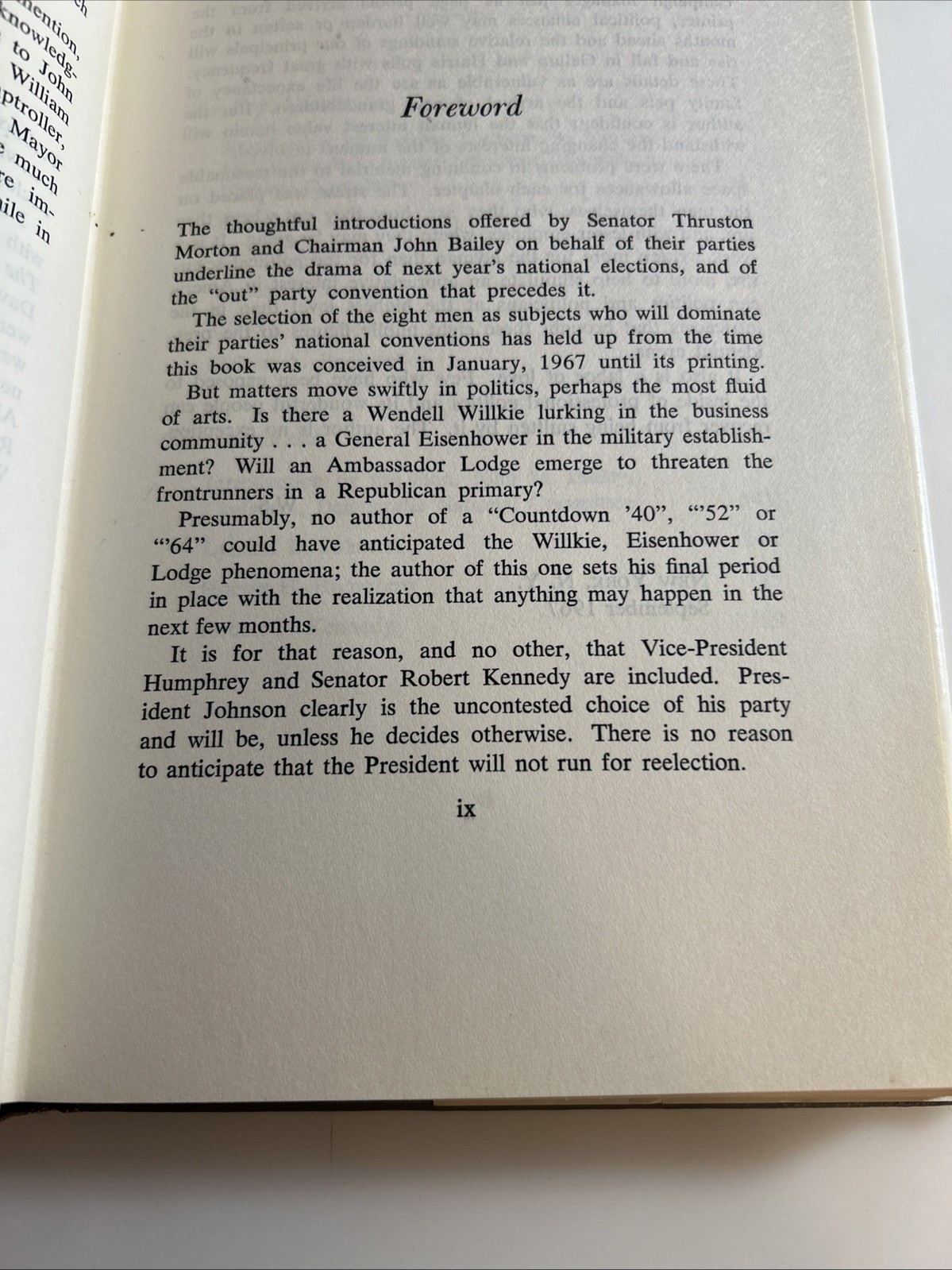 Rare 📕 Countdown ‘68 Profiles for the Presidency Schechter Presidential 2928