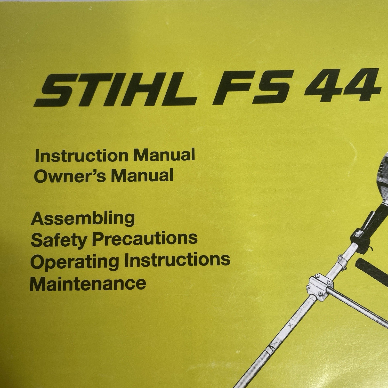 Stihl FS44 Weedeater Instruction Owner’s Manual Weed Eater Trimmer 55 Pages