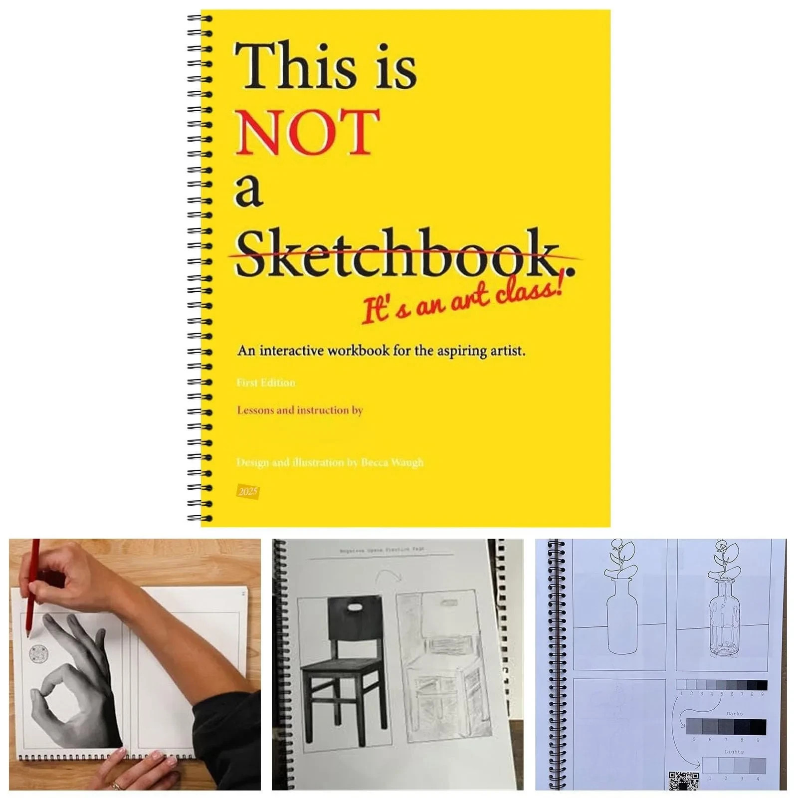 This Is Not a Sketchbook Thick Paper Hardcover Art Class Drawing Book with Lined