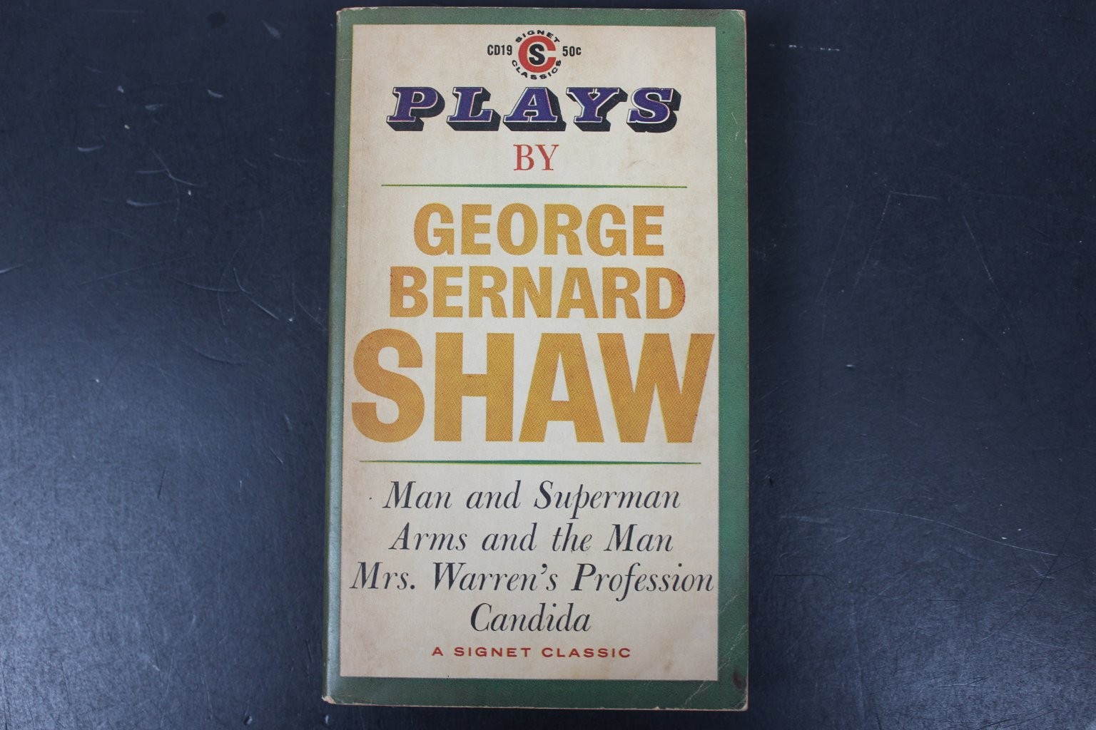 Plays George Bernard Shaw 1960 First Printing Signet Classic Drama Vintage PB