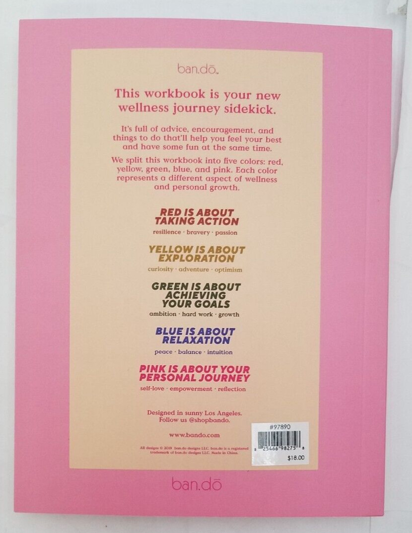 Ban.do Wellness Workbook, Guided Journal with Over 280 Pages, Mindfulness Jour..