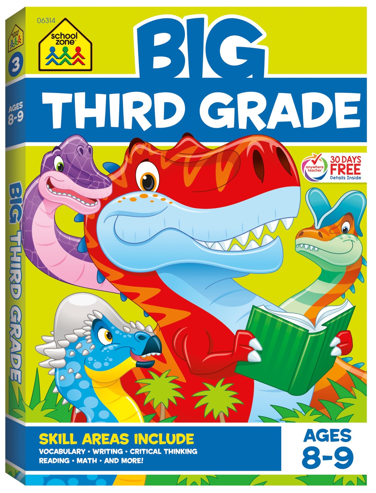 School Zone Big Third Grade Workbook: 320 Pages, 3rd Grade, Reading, Writing…