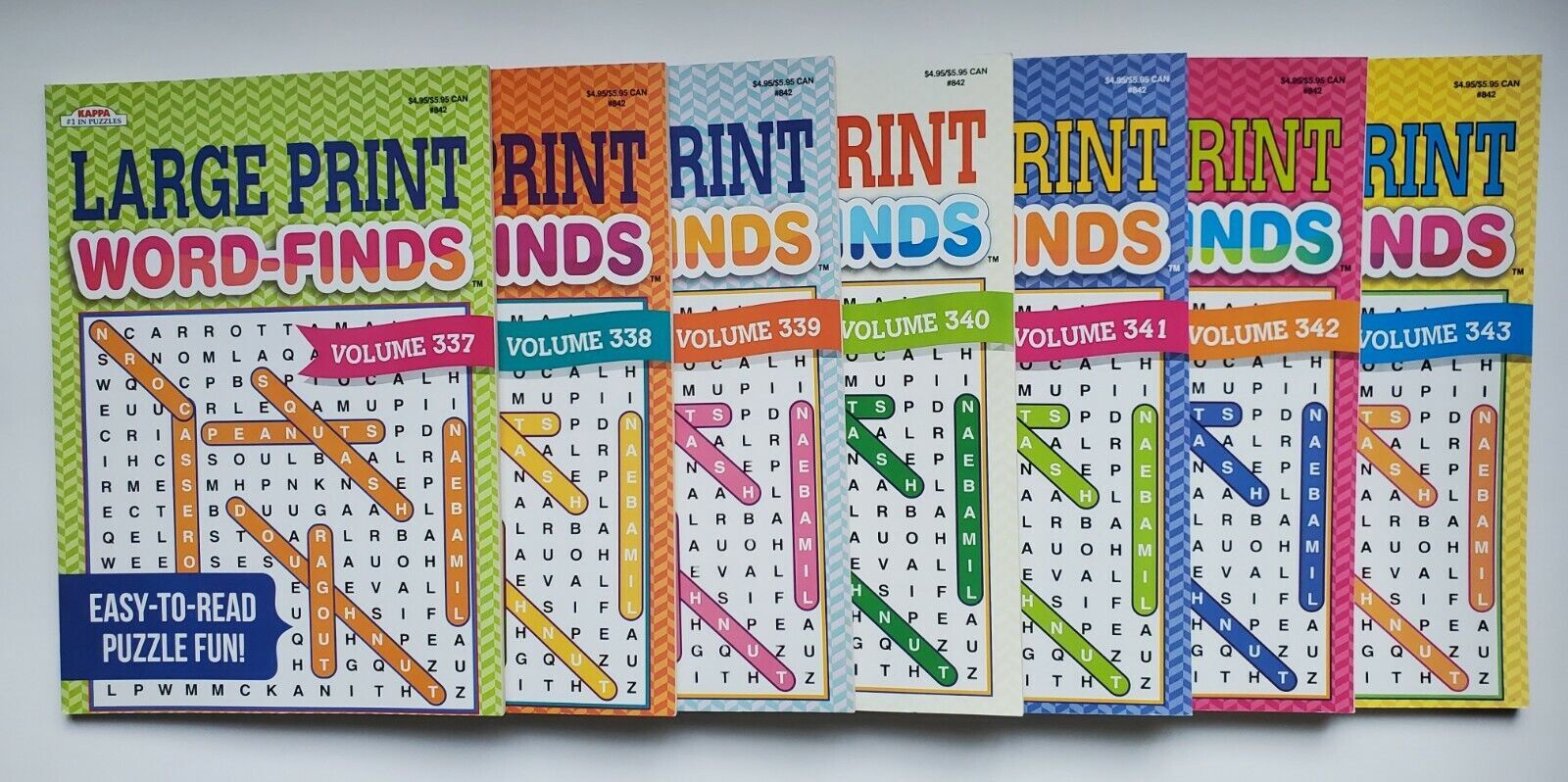 Large Print Word-Finds Puzzle Books Kappa Games,Search,Hunt~ Pick up to 30 Vols