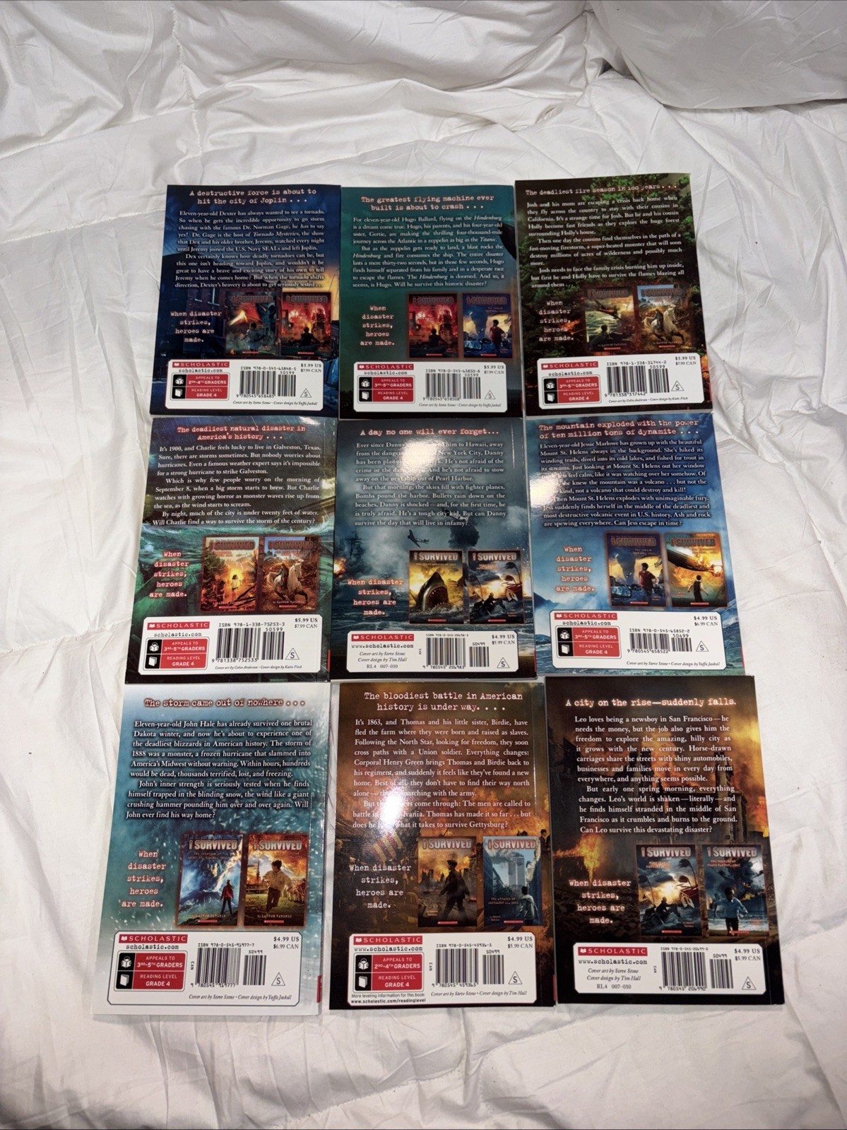 “I Survived” Book Series Lot of 9 | Lauren Tarshis | Brand New Unread | Kids