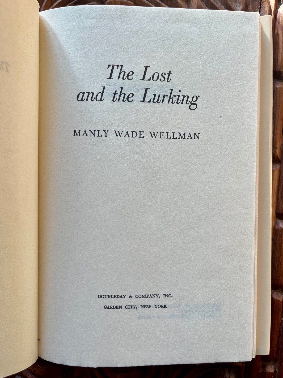 After Dark/the Lost and the Lurking*Manly Wade Wellman HCDJ 1st ed BCE NEAR FINE