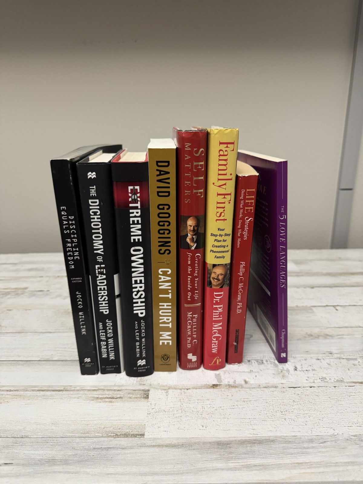 David Goggins Jocko Willink Dr Phil Book Lot 8 Self Help Relationship Nonfiction