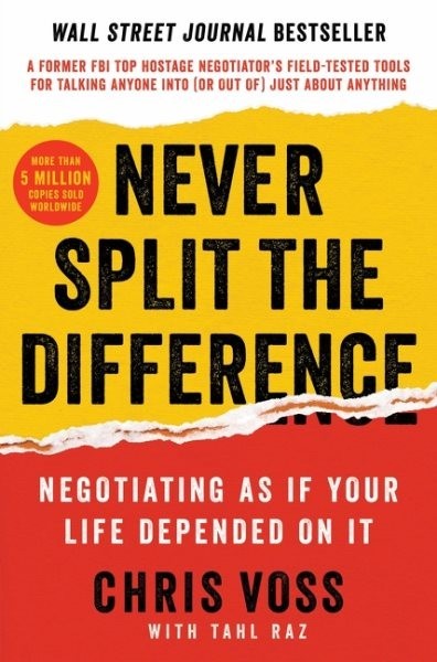 Never Split the Difference Chris Voss FBI Negotiation Techniques Paperback VG