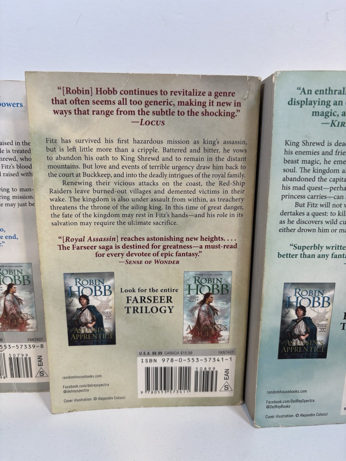 Robin Hobb Farseer Trilogy Assassin’s Apprentice Royal Assassin Quest Book 1-3