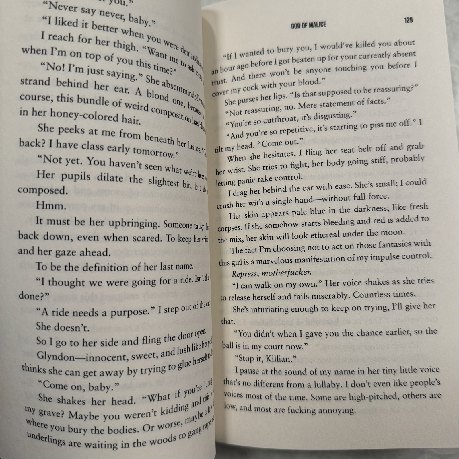 God of Malice by Rina Kent,Paperback Dark Romance, Legacy of Gods