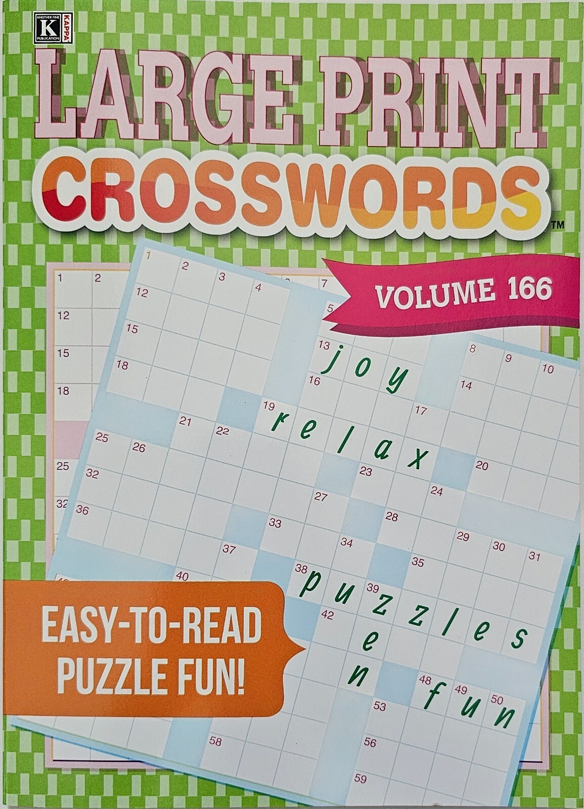 Kappa Large Print Crosswords Puzzle Books, 32 Different Volumes to Select U-PICK