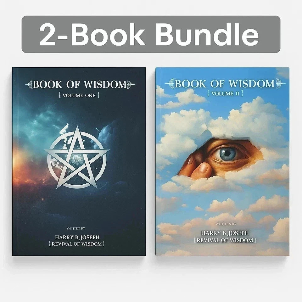 Book of Wisdom Volumes 1 & 2 by Harry B. Joseph 2-Book Spiritual Set USA