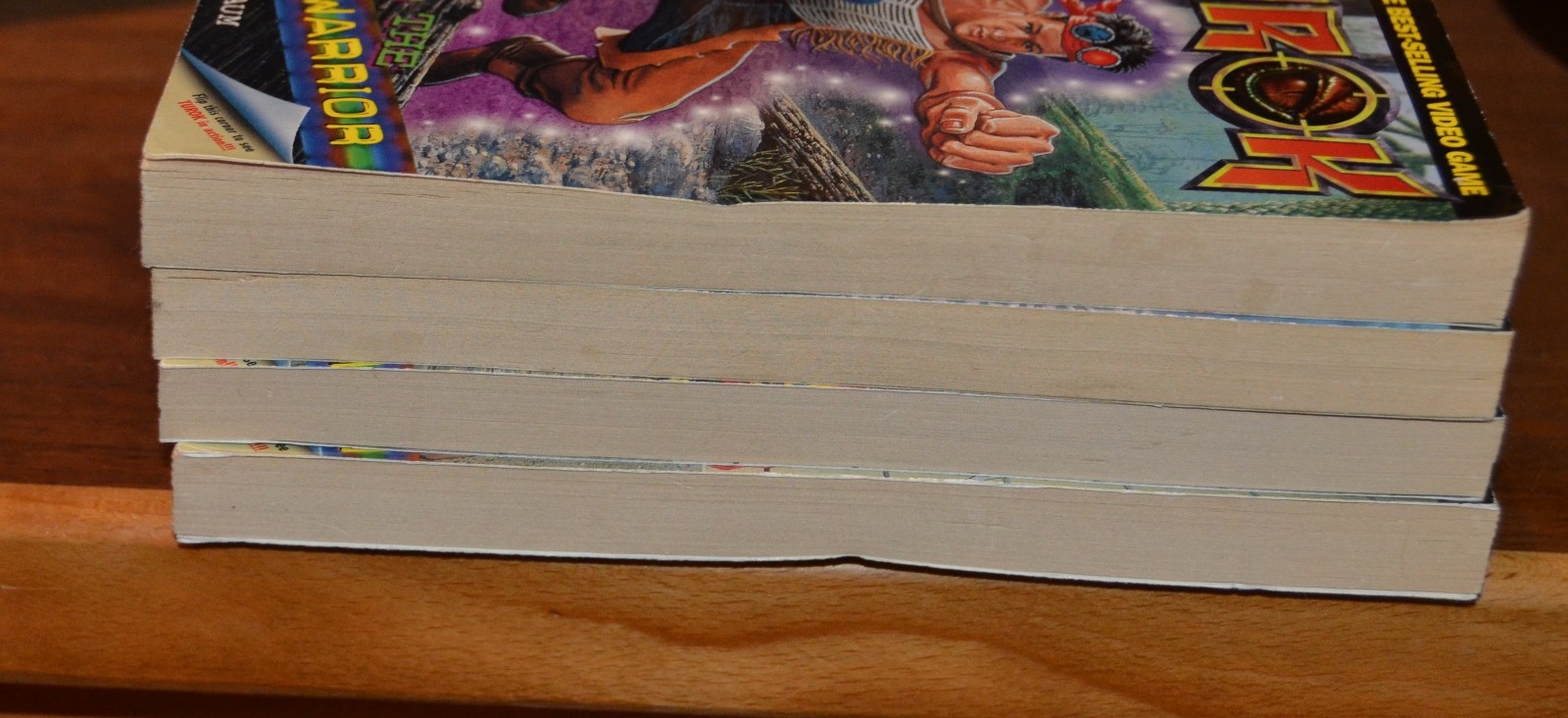 Turok paperback Book Set 1 2 3 4 by Teitelbaum Gold Key based on video game M2