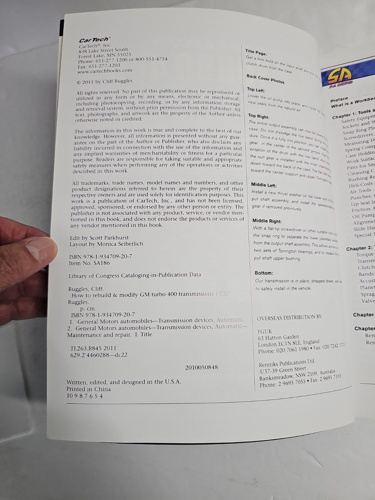 How to Rebuild and Modify GM Turbo 400 Transmissions by Cliff Ruggles