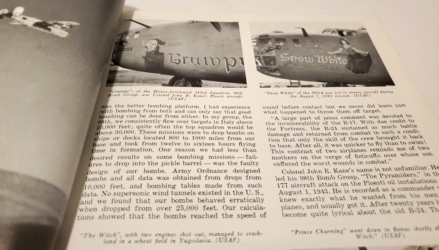 Vintage Famous Aircraft Series The B-24 Liberator Steve Birdsall Arco Pub 1968